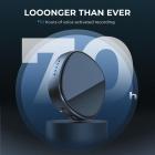 4G Telecamera di Sicurezza Cellulare & Kit Magnetico Mini Registratore Vocale, Telecamera Dual Lens 2K con Zoom Ottico 6X e Rilevamento di Movimento PIR 360°, Registratore Vocale Attivato da Voce 128G 1600H con Cancellazione del Rumore, Kentfaith