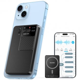 AI Voice Recorder,64GB Call Recording Device,Support 107 Languages,App Control,Transcribe Summarize & Instant Translation Empowered by ChatGPT,Magnetic Audio Recorder for Lecture, Meeting, Call, Interview