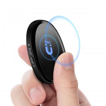 Mini Voice Recorder, Lydaktivert & Magnetisk, 128 GB 1600H Kapasitet med AI Støyredusering Kentfaith Mini Voice Recorder, Lydaktivert & Magnetisk, 128 GB 1600H Kapasitet med AI Støyredusering Kentfaith