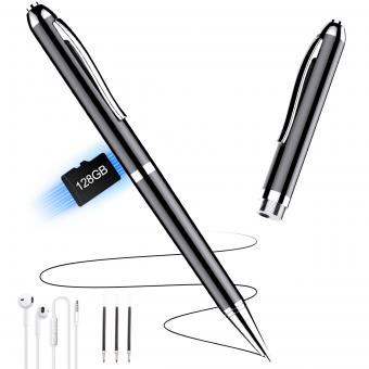 Penna registratore vocale da 128 GB attivato a voce con riproduzione, riduzione del rumore DSP per lezioni riunioni interviste, Kentfaith Penna registratore vocale da 128 GB attivato a voce con riproduzione, riduzione del rumore DSP per lezioni riunioni interviste, Kentfaith