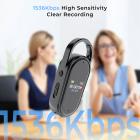 128G Mały Cyfrowy Dyktafon z Ultra-długim Nagrywaniem 1536H, Aktywacją Głosową i Redukcją Szumów DSP, Konferencje/Wykłady/Nauka w Klasie, kluczownik Przenośne Prezenty, Kentfaith
