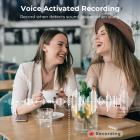 128G MIni Voice Recorder with Ultra-long 1600H Recording, Voice-Activated & DSP Noise Reduction, Conference/Lecture/Classroom Learning, Keychain Portable Gifts, Kentfaith