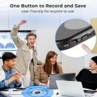 128G MIni Voice Recorder with Ultra-long 1600H Recording, Voice-Activated & DSP Noise Reduction, Conference/Lecture/Classroom Learning, Keychain Portable Gifts, Kentfaith