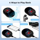 128G MIni Voice Recorder with Ultra-long 1600H Recording, Voice-Activated & DSP Noise Reduction, Conference/Lecture/Classroom Learning, Keychain Portable Gifts, Kentfaith