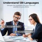 Smartbriller med kamera, ta opp 1200P videoer i POV, 30MP bilder, med 8MP Sony-kamera, 3600mAh ladeetui med skjerm, EIS-stabilisering, fotokrome linser, Kentfaith