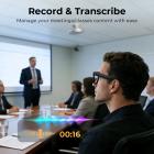 Smartbriller med kamera, ta opp 1200P videoer i POV, 30MP bilder, med 8MP Sony-kamera, 3600mAh ladeetui med skjerm, EIS-stabilisering, fotokrome linser, Kentfaith