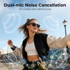 Smartbriller med kamera, ta opp 1200P videoer i POV, 30MP bilder, med 8MP Sony-kamera, 3600mAh ladeetui med skjerm, EIS-stabilisering, solbriller, Kentfaith