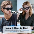 Smartbriller med kamera, 8MP Sony-kamera for 1080P POV, 4 fargetoner for innendørs og utendørs bruk, EIS-stabilisering, WiFi-overføring, 32GB lagring, 10 timers spilltid, Kentfaith