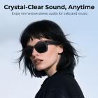 Smartbriller med kamera, 8MP Sony-kamera for 1080P POV, 4 fargetoner for innendørs og utendørs bruk, EIS-stabilisering, WiFi-overføring, 32GB lagring, 10 timers spilltid, Kentfaith