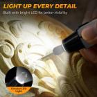 Mini draadloos roterende toolset, 39-in-1 set, 6 snelheden tot max 16000 RPM, 3.7V motor met minder trillingen, oplaadbaar, Kentfaith