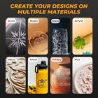 Mini draadloos roterende toolset, 39-in-1 set, 6 snelheden tot max 16000 RPM, 3.7V motor met minder trillingen, oplaadbaar, Kentfaith