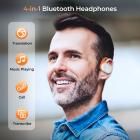 Translator Earbuds Real-Time, 150 Online & 16 Free Offline Languages, Open-Ear Style, ENC, Kentfaith