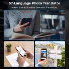 3-em-1 Tradutor e Gravador de IA, 150 Idiomas, Transcrição/Tradução entre Aplicativos/Tradução de Vídeo (Preto), Kentfaith