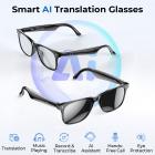 Óculos Inteligentes AI Tradução em Tempo Real 164 Idiomas Música Bluetooth 5.4 para Homens & Mulheres Kentfaith