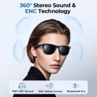 Óculos Inteligentes AI Tradução em Tempo Real 164 Idiomas Música Bluetooth 5.4 para Homens & Mulheres Kentfaith