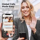 Fones de Ouvido Tradutor Sem Fio com 2 Vias 137 Idiomas, Transcrição ao Vivo, Kentfaith