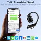 Realtids oversettelse ørepropper, AI-notatblokk med gratis oversettelse, transkripsjon, tverrapplikasjonsoversettelse for global virksomhet, reise, studie, Kentfaith