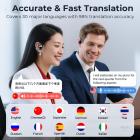 Realtids oversettelse ørepropper, AI-notatblokk med gratis oversettelse, transkripsjon, tverrapplikasjonsoversettelse for global virksomhet, reise, studie, Kentfaith