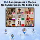 natychmiastowe Słuchawki Tłumaczące z 164 Językami, Bez stałych opłat, dwukierunkowe Tłumaczenie Głosowe w Czasie Rzeczywistości z 98% Dokładność, 24-Godzinna Żywotność Baterii, Kentfaith