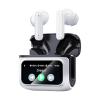 Auricolari Traduttore in Tempo Reale, Bidirezionale, 132 Lingue/Accenti, Traduzione Chiamate Vocali/Video, AI Note Taker, Schermo LCD Touchscreen Kentfaith