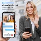 AI Gerçek Zamanlı Çeviri Kulaklıkları, 142 Dil/Aksan, Sohbet Uygulaması Çevirisi, Ses/Görüntülü Arama Çevirisi, Transkripsiyon, Küresel İş, Seyahat, Kentfaith