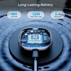 AI Gerçek Zamanlı Çeviri Kulaklıkları, 142 Dil/Aksan, Sohbet Uygulaması Çevirisi, Ses/Görüntülü Arama Çevirisi, Transkripsiyon, Küresel İş, Seyahat, Kentfaith