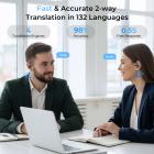 Real-time vertaaloordopjes met 132 talen, offline vertaling, spraak- en videogesprekvertaling, AI-notitiemaker, Kentfaith