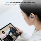 Real-time vertaaloordopjes met 132 talen, offline vertaling, spraak- en videogesprekvertaling, AI-notitiemaker, Kentfaith