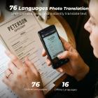 AI Translator-enhed, Ingen WiFi Nødvendig, 142 Sprog Stemme Øjeblikkelig To-vejs Online Oversætter, Offline/Optagelse/Fotooversættelse til Forretningsrejser, 16GB + 128GB Lagerplads, Bluetooth 4.0, Kentfaith