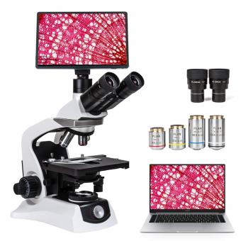 Samengestelde microscoop voor Laboratorium, Professionals, Onderzoek, met lnfinity-gecorrigeerde Plan Optiek, 40x-1000x Vergroting, 5W Koehler Systeem, Kentfaith