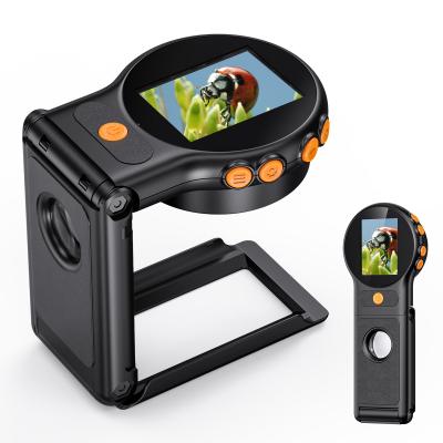 Håndholdt Mikroskop, 500X Forstørrelse, 1080P Videoer, 2-tommers Skærm, Autofokus, Genopladelig, Kentfaith