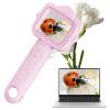 Microscopio portatile Kentfaith con schermo da 2,4", ingrandimento 500x, acquisizione foto e video 1080P, per bambini e bambine dai 3 ai 12 anni
