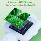 Microscopio portatile Kentfaith con schermo da 2,4", ingrandimento 500x, acquisizione foto e video 1080P, per bambini e bambine dai 3 ai 12 anni