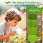 Microscopio portatile Kentfaith con schermo da 2,4", ingrandimento 500x, acquisizione foto e video 1080P, per bambini e bambine dai 3 ai 12 anni