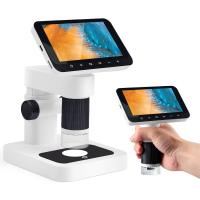 Digital Handheld Microscope with 4 inch IPS Screen Detachable Base 1000X Magnification Kentfaith