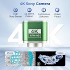 Составной микроскоп с камерой 4K, увеличением 40X-2500X, подключением к ПК, планарной оптической системой, механическим предметным столиком, Kentfaith