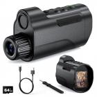 Infrared Night Vision Monocular, 10X Digital Zoom, View 800M, 2in Screen, 64GB 2000mAh Battery Kentfaith