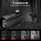 Infrared Night Vision Monocular, 10X Digital Zoom, View 800M, 2in Screen, 64GB 2000mAh Battery Kentfaith