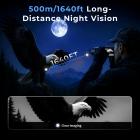 4K Nachtkijker met afstandsmeter, 500m/1640ft nachtzichtbereik, 3,2 inch display, 8x zoom, voor wildobservatie, jacht, beveiliging, kamperen, Kentfaith