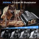 4K Nachtkijker met afstandsmeter, 500m/1640ft nachtzichtbereik, 3,2 inch display, 8x zoom, voor wildobservatie, jacht, beveiliging, kamperen, Kentfaith