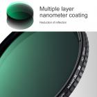 Nano фильтр ND2-ND32 переменной плотности 58mm Nano покрыл