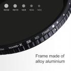 Фильтр ND2-ND32 переменной плотности 77mm ND с покрытием Nano