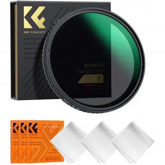 52mm Filtro ND2-ND32 Variable (1-5 Pasos), Serie Nano-X