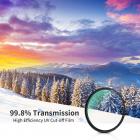 55 mm HD Ultra Slim UV Filter 18-lagers Multi Coated UV cut L380