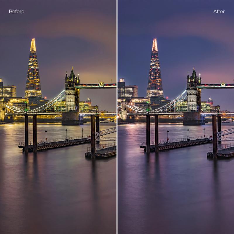 Reducing light pollution with ND filters during nighttime photography