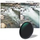 K&amp;F Concept 55mm Fader ND Filter Neutral Density Variable Filter ND2 to ND32 for Camera Lens NO X Spot,Nanotec,Ultra-Slim,Weather-Sealed