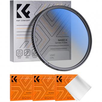 K-Serie Pro 40.5mm Slim Zirkularer Polfilter Polarisationsfilter CPL Filter Cirkular Polfilter Optisches Glas & Aluminium für Foto-Kameraobjektive