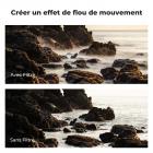 Filtre ND Variable ND2-400 (1-9 stops) 49mm, Filtre Variable Densité Neutre, 28 Couches de Nano-revêtement - Série Nano-Xcel