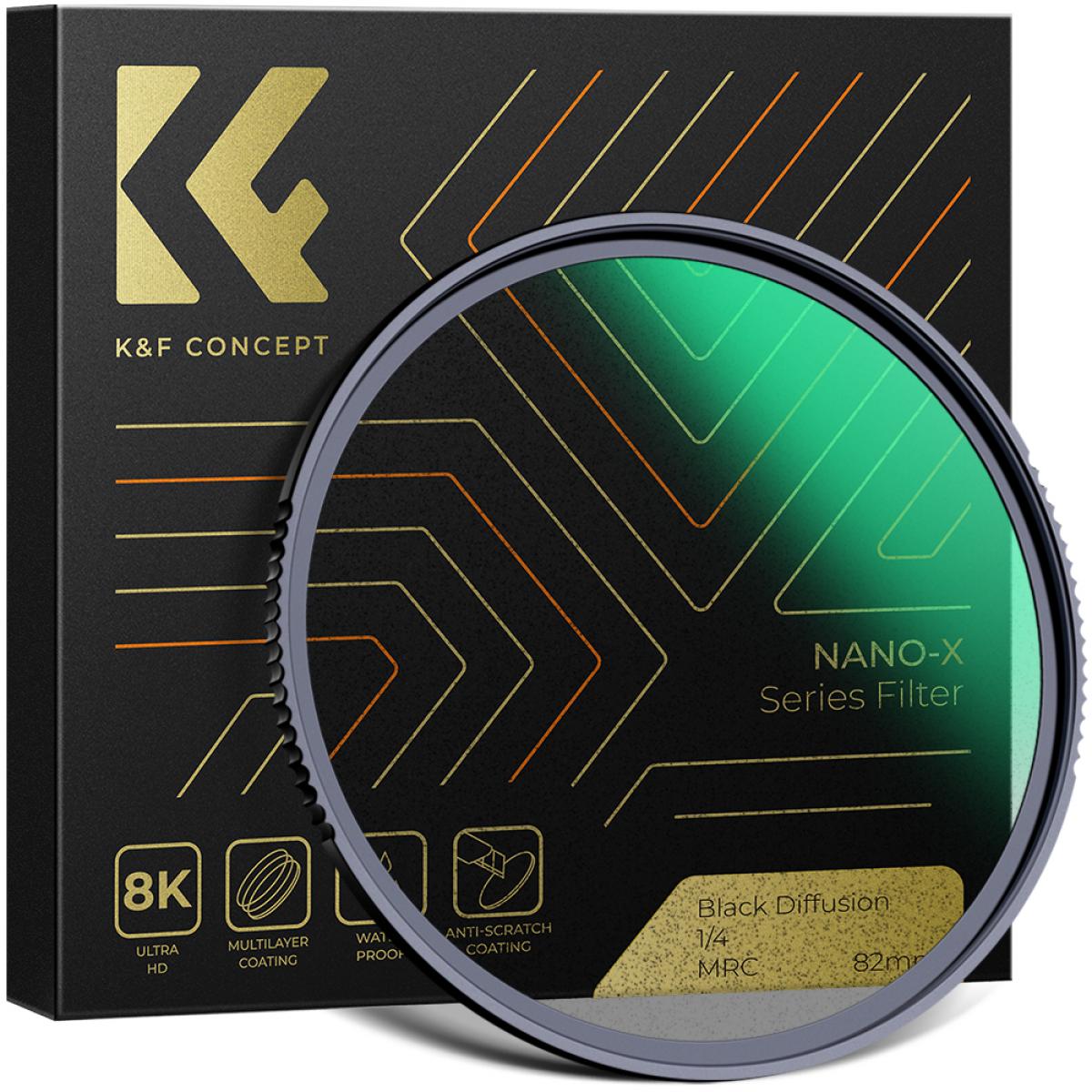 K&F Concept Nano-X 43mm Schwarzer Pro-Mist 1/4 Filter Effektfilter