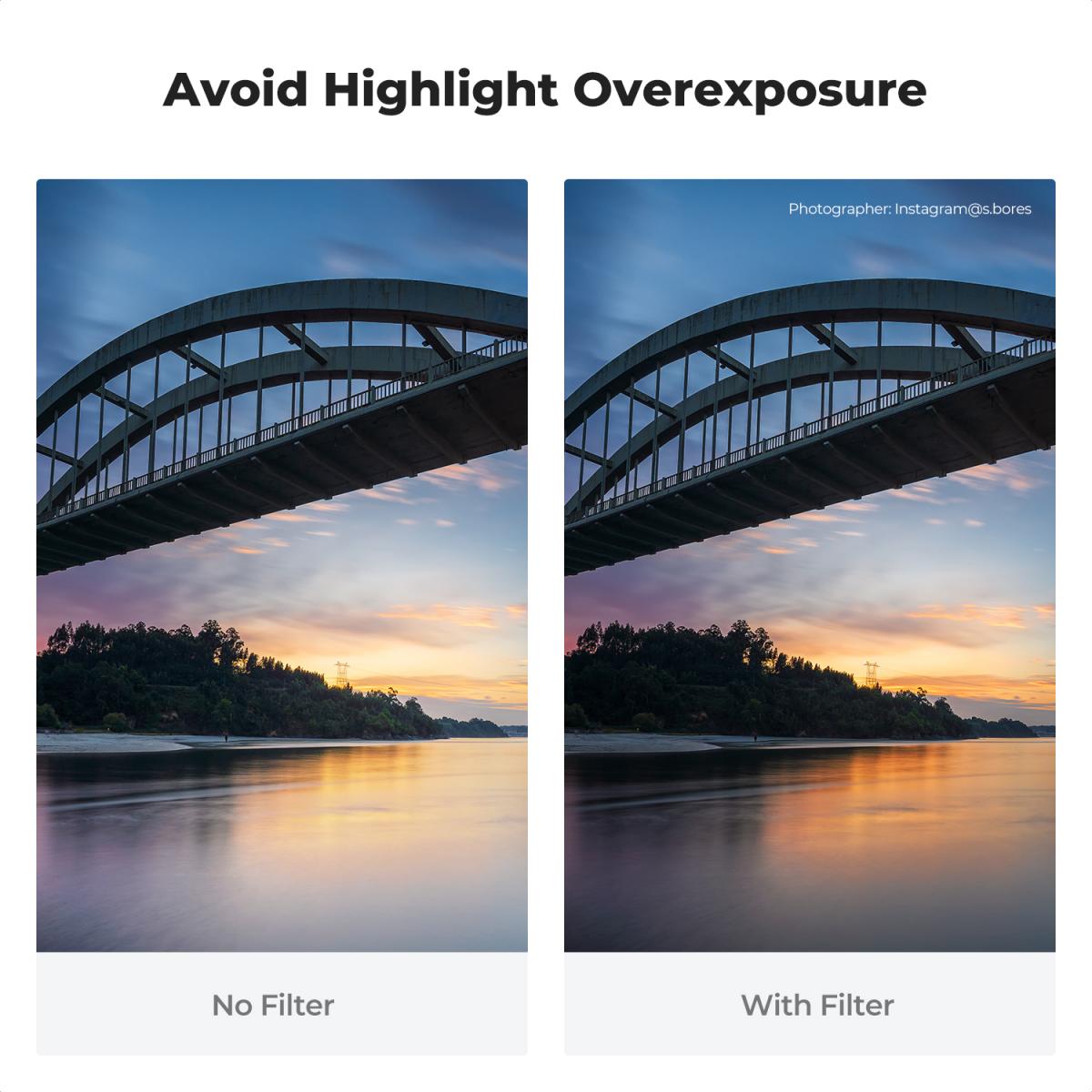 SIRUI SGND8 Rechteck-Grauverlaufsfilter Soft - 3 Stops Aus Schott Glas